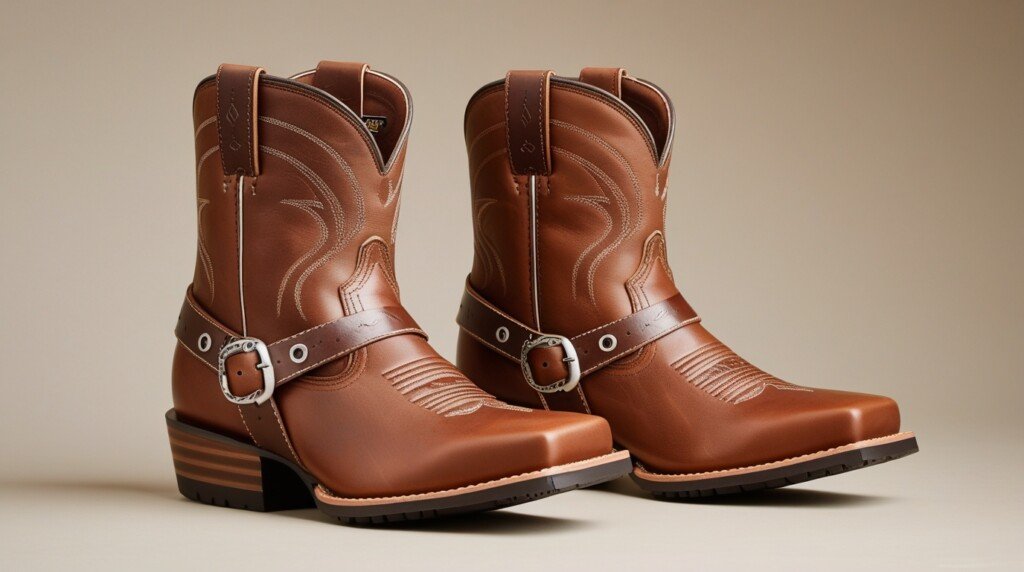 Durango RD3530 Brown Leather Western Ankle Boots Size 12